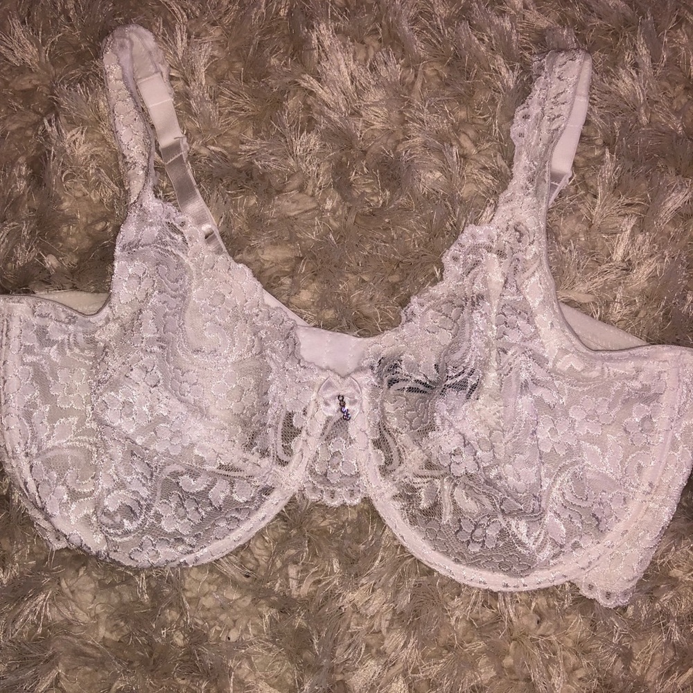 White lace bra